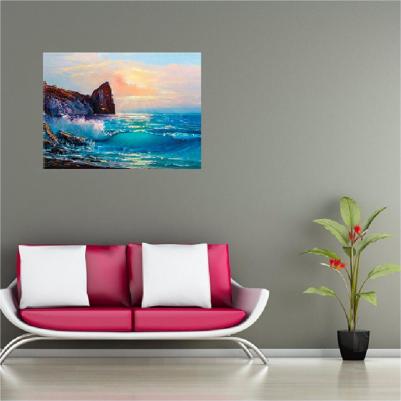 Алмазная мозаика 60*80 см, Море, без подрамника, полная выкладка, 662453 – фото 6