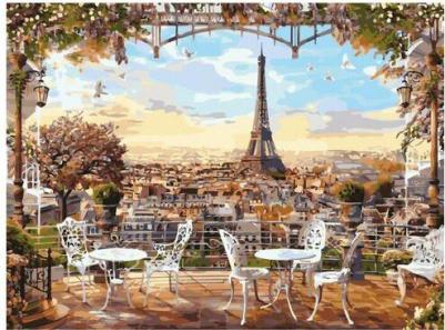 Картина по номерам 40х50 см "Париж", на подрамнике, акриловые краски, 3 кисти, 662466 – фото 8