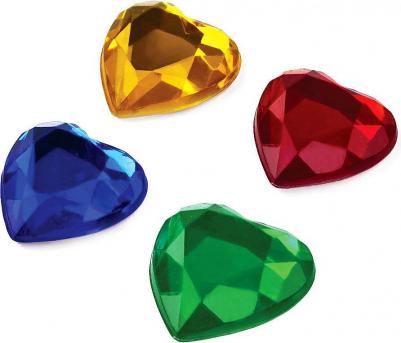 Стразы самоклеящиеся Сердце, 14 мм, 30 г, 5 цветов, 661385 – фото 7