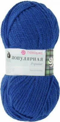 Пряжа Пехорская ПТ "Популярная" 50% шерсть, 50% акрил 10 шт.х100г 133м №073 айсберг – фото 2
