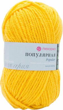 Пряжа Пехорская ПТ "Популярная" 50% шерсть, 50% акрил 10 шт.х100г 133м №073 айсберг – фото 3