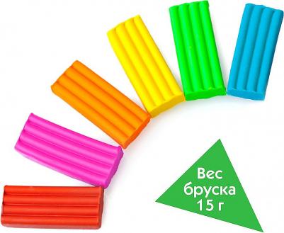 Пластилин классический "Веселая такса", 24 цвета, 360 г, со стеком – фото 7