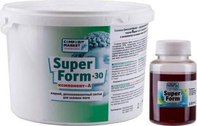 Силикон для форм Super Form 30 (А+B), 5.125 кг, белый