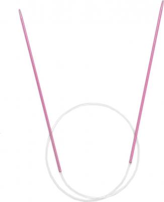 Спицы вязальные круговые Colour, 54101, алюминий, красный, 2 мм*60 см