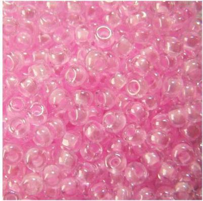 Бисер 38173 прозрачный с цветным центром 10/0, круглое отверстие, 50 г – фото 3