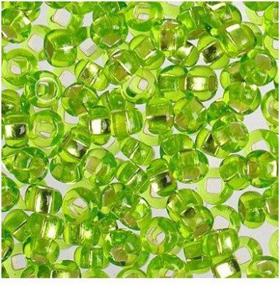 Бисер 57220 прозрачный с серебристым центром 10/0, круглое отверстие, 50 г – фото 2