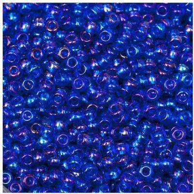 Бисер 61300 прозрачный с радужным покрытием 10/0, круглое отверстие, 50 г – фото 3