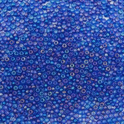 Бисер 61300 прозрачный с радужным покрытием 10/0, круглое отверстие, 50 г