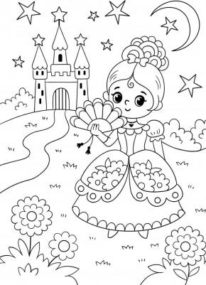 Раскраска с фломастерами. Волшебная страна – фото 1