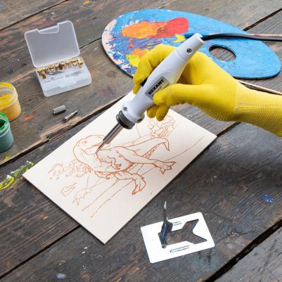 Выжигатель, 21 насадки, подставка, 230 В, 20/50 Вт – фото 2