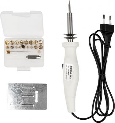 Выжигатель, 21 насадки, подставка, 230 В, 20/50 Вт