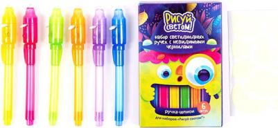 Набор разноцветных ручек-шпионов 6 шт РС-Р-993 – фото 7