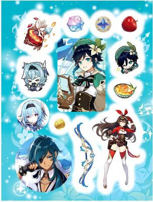 Наклейки (голубые) "Genshin Impact" – фото 1