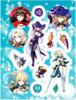 Наклейки (голубые) "Genshin Impact" – фото 7