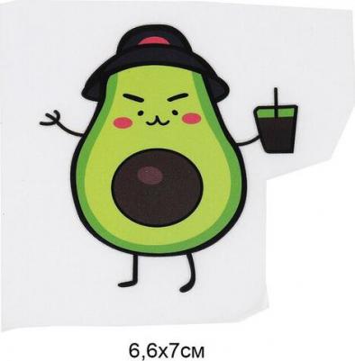 Термотрансфер арт..1265 Авокадо 6,6х7см, уп.10шт