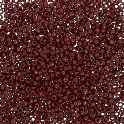 Бисер 15/0 25 мм 5*5 г №0046 темный коричневый