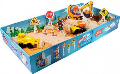 Набор для творчества Волшебный песок Стройка 5 в 1 KPBU4 – фото 3