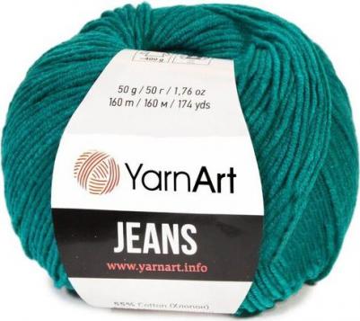 Пряжа Jeans 55% хлопок, 45% акрил 160 м /50 гр (52 зеленый) – фото 6