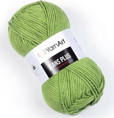 Пряжа Jeans PLUS фисташка (69), 55%хлопок/45%акрил, 160м, 100г, 1шт – фото 3