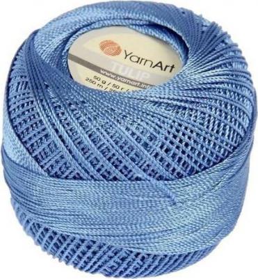 Пряжа Tulip темно-голубой (464), 100%микрофибра, 250м, 50г, 1шт – фото 2