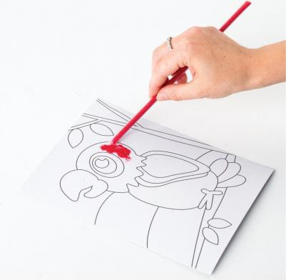 Набор для творчества "Картина из цветного песка", "В Африке", 2 самоклеящиеся основы 20х15 см, 662369 – фото 3