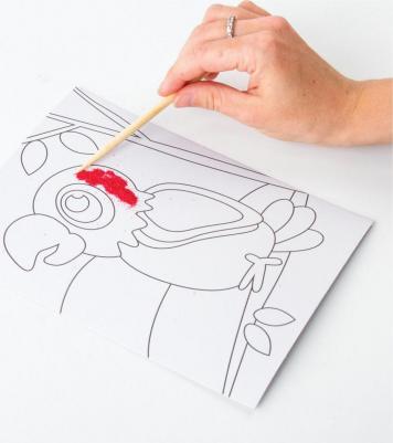 Набор для творчества "Картина из цветного песка", "В Африке", 2 самоклеящиеся основы 20х15 см, 662369 – фото 12