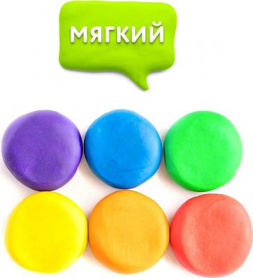 Пластилин мягкий "Веселый шмель", 12 цветов, 180 г, со стеком – фото 7