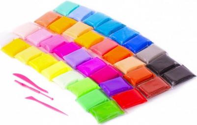 Пластилин супер легкий воздушный, 36 цветов, 360 г, застывающий, 3 стека – фото 3