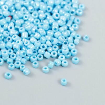 Бисер 08/0, 3 мм, 10 г 0403 голубой 4606080715573