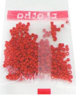 Бисер декоративный 0045 красный 10 г – фото 1