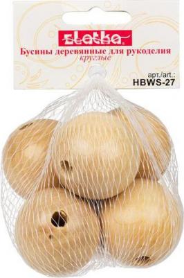 Бусины деревянные HBWS-27 36 мм 5 шт св. дерево