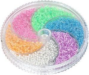 Набор бисера для рукоделия №5 6 цветов, 11/0, матовый – фото 6