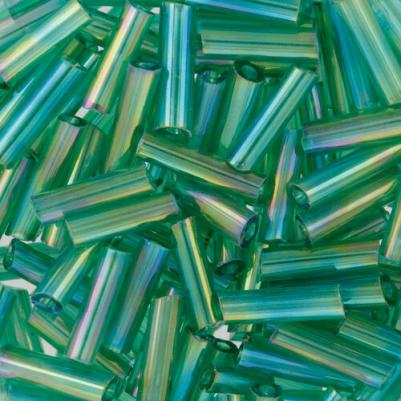 Стеклярус, 3", 10х10 г, №0167, зеленый – фото 2