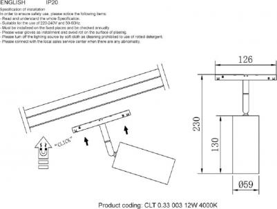 CLT 0.33 003 12W WH 4000K – фото 3