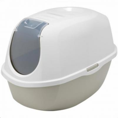 Туалет для кошек Smart Cat, овальный, серый, 54х39х41 см – фото 3