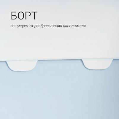 Туалет для кошек 56х39х11,5см с бортиком большой 8058093270741 – фото 9