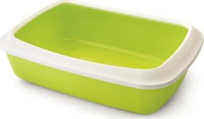 Лоток для кошек с низким бортом, зеленый, 42 х 31 х 12.5 см – фото 1
