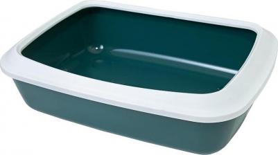 Лоток для кошек с низким бортом, зеленый, 42 х 31 х 12.5 см – фото 2