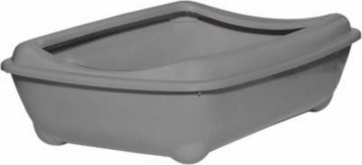 гигиена Туалет для кошек с рамкой, глубокий 43*30*12см, изумрудный 2906изум, 0,46 кг – фото 6