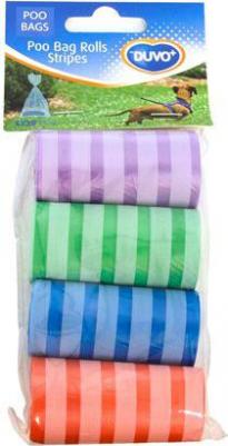 Пакеты для уборки за собакой "Полоски", разноцветные, 33х20см, 4x20шт – фото 4