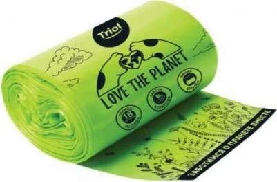 Love the planet пакеты для уборки фекалий биоразлагаемые d25 х 60 мм - 4 рулона – фото 1