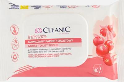 Влажная туалетная бумага Intimate 2 в 1 40 шт