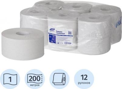 Туалетная бумага в рулонах 1-слойная 12 рулонов по 200 метров 4660028340692 – фото 20