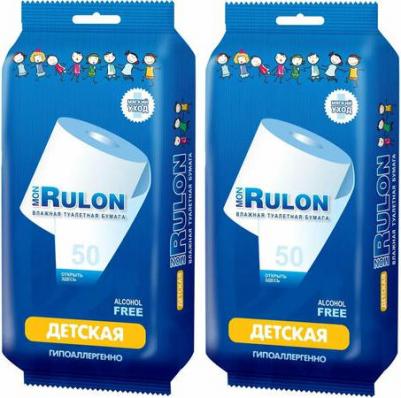 Влажная туалетная бумага детская 50шт – фото 4