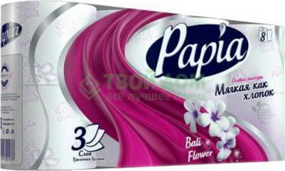 Бумага туалетная Балийский Цветок 3-слойная белая 4604857000099 – фото 6