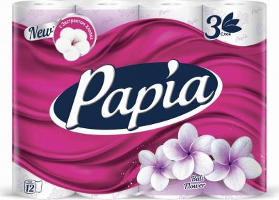 Бумага туалетная Балийский цветок 3-слойная белая 4604857000839 – фото 1