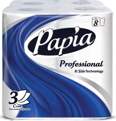 Туалетная бумага Professional, 3 сл, 20 м, 160 л, 8 рул, из 100% целлюлозы – фото 1