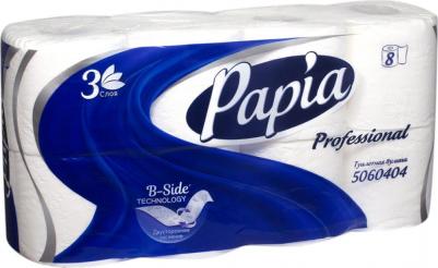 Туалетная бумага Professional, 3 сл, 20 м, 160 л, 8 рул, из 100% целлюлозы – фото 2
