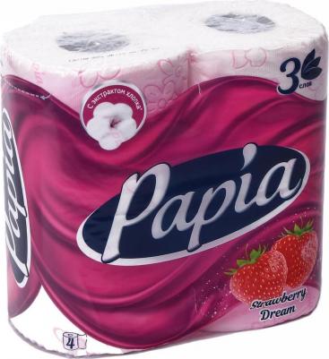 Туалетная бумага Strawberry Dream Белая,ароматизированная,трехслойная 4 шт – фото 3