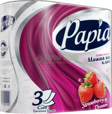Туалетная бумага Strawberry Dream Белая,ароматизированная,трехслойная 4 шт – фото 9